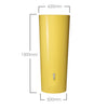 Image of 350L Color 2in1 MiniTank planter dimensions on white background