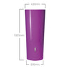 Image of Purple 2in1 MiniTank with dimensions labeled on a white background