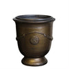 Image of Large Heavy Metal French Style Glazed Urn
