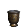 Image of Medium Heavy Metal French Style Glazed Urn