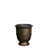 Image of Small Heavy Metal French Style Glazed Urn