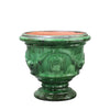 Image of Traditional Green Coupe Planter Small On White Background