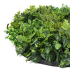 Image of Mixed Fern And Ivy Artificial Green Wall 100cm Black Up Close