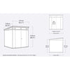 Image of Keter Artisan 7 x 7 Garden Shed (2.1 x 2.2m) Dimensions