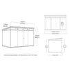 Image of Keter Cortina Garden Shed 11 x7 Dimensions