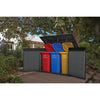 Image of Keter Cortina Mega Shed 2020L With Garbage Bins