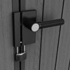 Image of Keter Darwin 4x4 Garden Shed (1.3 x 1.2m) Grey Door Knob With Padlock