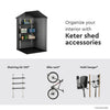 Image of Keter Darwin 4x4 Garden Shed (1.3 x 1.2m) Compatible Accessories