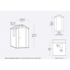 Image of Keter Darwin 4x6 Garden Shed Dimensions