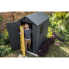 Image of Keter Darwin 4x6 Garden Shed - Grey Top Actual View