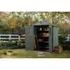 Image of Keter Darwin 6x4 Garden Shed (1.9 x 1.2m) Green With Tools