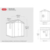 Image of Keter Darwin 6x6 Garden Shed (1.9 x 1.8m) Dimensions