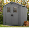 Image of Keter Darwin 6x8 Garden Shed - Grey Full View