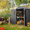 Image of Keter Darwin 6x8 Garden Shed - Grey Actual View