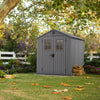 Image of Keter Darwin 6x8 Garden Shed - Grey In The Garden