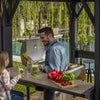 Image of Keter Grill Gazebo - Grey Example Photo With Griller