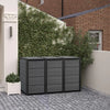 Image of Keter Hideaway Bin Storage Shed 3 Bin In The Garden