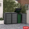Image of Keter Hideaway Bin Storage Shed 3 Bin With Garbage Bin