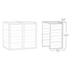 Image of Keter Hideaway Bin Storage Shed 3 Bin Dimensions Of Extended Bin