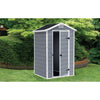 Image of Keter Manor 4x3 Garden Shed - Grey Full View In The Garden