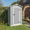 Image of Keter Manor 4x3 Garden Shed - Grey Actual View In The Garden