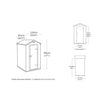 Image of Keter Manor 4x3 Garden Shed - Grey Dimensions