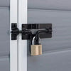 Image of Keter Manor 4x3 Garden Shed - Grey With Padlock