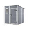 Image of Keter Manor Pent 6x6 Garden Shed - Grey Right Side View