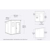 Image of Keter Manor Pent 6x6 Garden Shed Dimensions