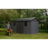 Image of Keter Newton Plus Shed 7.5x15 (2.3 x 4.7m) Actual View In The Garden