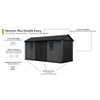 Image of Keter Newton Plus Shed 7.5x15 (2.3 x 4.7m) Specifications