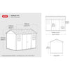 Image of Keter Oakland Garden Shed 1175 Dimensions