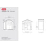 Image of Keter Oakland Garden Shed 754 Dimensions