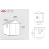 Image of Keter Oakland Garden Shed 759 Dimensions