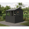 Image of Keter Potting 6x8 Shed - Dark Grey (1.9 x 2.4m) In The Garden