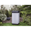 Image of keter rockford outdoor waste bin in the garden image 2