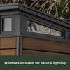 Image of Keter Signature Pent 7x7 Shed - Walnut Look (2.2 x 2.2m) With Windows for Natural Light