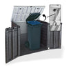 Image of Keter Store It Out Max Shed 1200L Black/Grey With Trash Bins Full View