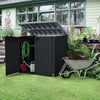 Image of Keter Store It Out Max Shed 1200L Black/Grey With Tools In The Garden