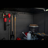 Image of Keter Wall Mount Tool Organizer with Tools Hanging in Shed