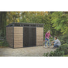 Image of Keter Signature Pent 11x7 Shed (3.4 x 2.2m) Actual View In The Garden