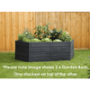 Image of Garantia Large Hex ERGO Raised Garden Bed In The Garden