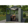 Image of Keter Working / Potting 6x8 Shed - Green Inside View In The Garden