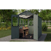 Image of Keter Working / Potting 6x8 Shed - Green Inside View In The Garden