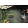 Image of Keter Working / Potting 6x8 Shed - Green Inside View With Shelves