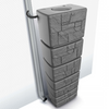 Image of STONE TOWER 350L Rainwater Tank Connected to Downpipe Top View