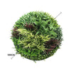 Image of Slimline Artificial Green Wall Disc 100cm white diameter