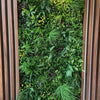 Image of Artificial Country Fern Recycled Vertical Garden Panel Installed Indoor Close Up View