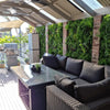 Image of Artificial Country Fern Recycled Vertical Garden Panel Installed Outdoor