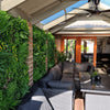 Image of Artificial Country Fern Recycled Vertical Garden Panel Installed in the Patio
